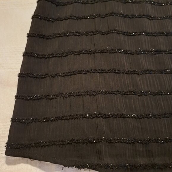 Torrid size 2 2X Abbey Lurex Chiffon Puff short sleeved top, New - Picture 2 of 10